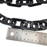 Vintage Dramatic MOD Black Lucite Chunky Chain Graduated Necklace – Rare Vintage Item
