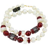 Monet NWT NOS Moonglow Lucite Chunky Statement Necklace 30” – Collectible designer item - retired