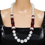 Monet NWT NOS Moonglow Lucite Chunky Statement Necklace 30” – Collectible designer item - retired