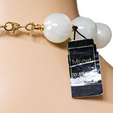 Monet NWT NOS Moonglow Lucite Chunky Statement Necklace 30” – Collectible designer item - retired
