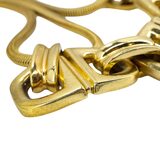 Vintage Christian Dior Signed Grossé 1971 Gold-Plated Equestrian Horsebit Necklace - Retro Revival – Collectible vintage designer item