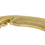 Vintage Christian Dior Signed Grossé 1971 Gold-Plated Equestrian Horsebit Necklace - Retro Revival – Collectible vintage designer item