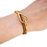 Hermès Hermes Jumbo Hook Choker Necklace Bracelet Brown Leather 2 Ways – Collectible designer item - retired