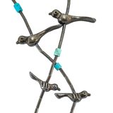 Vintage Tested Silver Fetish Birds Necklace Southwestern Lost Wax Cast – OOAK - Unique one of a kind artisan item