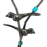 Vintage Tested Silver Fetish Birds Necklace Southwestern Lost Wax Cast – OOAK - Unique one of a kind artisan item