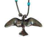 Vintage Tested Silver Fetish Birds Necklace Southwestern Lost Wax Cast – OOAK - Unique one of a kind artisan item