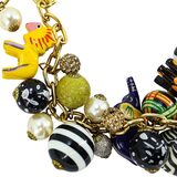 Lenora Dame Retired Statement Charm Necklace - Safari African Animal Theme – Collectible designer item - retired