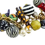 Lenora Dame Retired Statement Charm Necklace - Safari African Animal Theme – Collectible designer item - retired
