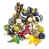 Lenora Dame Retired Statement Charm Necklace - Safari African Animal Theme – Collectible designer item - retired
