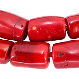 Lucas Lameth LUC 925 Sterling Chunky Branch Red Coral Bead Necklace 18” Boho – Collectible designer item - retired