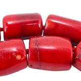 Lucas Lameth LUC 925 Sterling Chunky Branch Red Coral Bead Necklace 18” Boho – Collectible designer item - retired