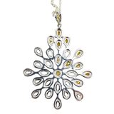 925 BBJ Yellow Ethiopian Opal Pendant Necklace - Starburst - Statement – Estate Find