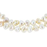 Vintage Baroque Cultured Pearl Necklace 19” 4–5mm Pearls Gold Clasp – Estate Find