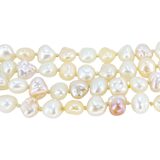 Vintage Baroque Cultured Pearl Necklace 19” 4–5mm Pearls Gold Clasp – Estate Find