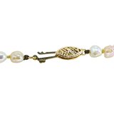 Vintage Baroque Cultured Pearl Necklace 19” 4–5mm Pearls Gold Clasp – Estate Find