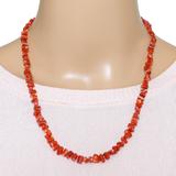 Handknotted Natural Branch Coral Necklace 20" 16G Boho Sterling Clasp – OOAK - Unique one of a kind item handmade by A World Of Things made using recycled materials 