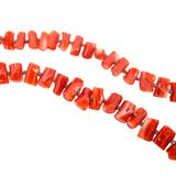 Handknotted Natural Branch Coral Necklace 20" 16G Boho Sterling Clasp – OOAK - Unique one of a kind item handmade by A World Of Things made using recycled materials 