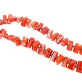 Handknotted Natural Branch Coral Necklace 20" 16G Boho Sterling Clasp – OOAK - Unique one of a kind item handmade by A World Of Things made using recycled materials 