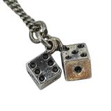 Whimsical Artisan Silver Charm Necklace - Moon Faces, Dice, Feather – OOAK - Unique one of a kind item handmade by A World Of Things made using recycled materials 