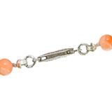 Salmon Pink Peach Momo Coral Necklace - New Strung w NOS Beads - 40g 18” – OOAK - Unique one of a kind item handmade by A World Of Things made using vintage dead stock materials 