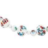 Vintage Japanese Tombo And Milk Glass Beaded Necklace Up To 16 mm Beads Handknotted – OOAK - Unique one of a kind item handmade by A World Of Things made using recycled materials 
