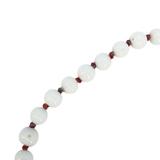 Vintage Japanese Tombo And Milk Glass Beaded Necklace Up To 16 mm Beads Handknotted – OOAK - Unique one of a kind item handmade by A World Of Things made using recycled materials 