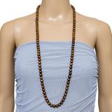 Honora Bronze Freshwater Pearl Necklace - Warm Earthy Color - Sterling Clasp – Estate Find