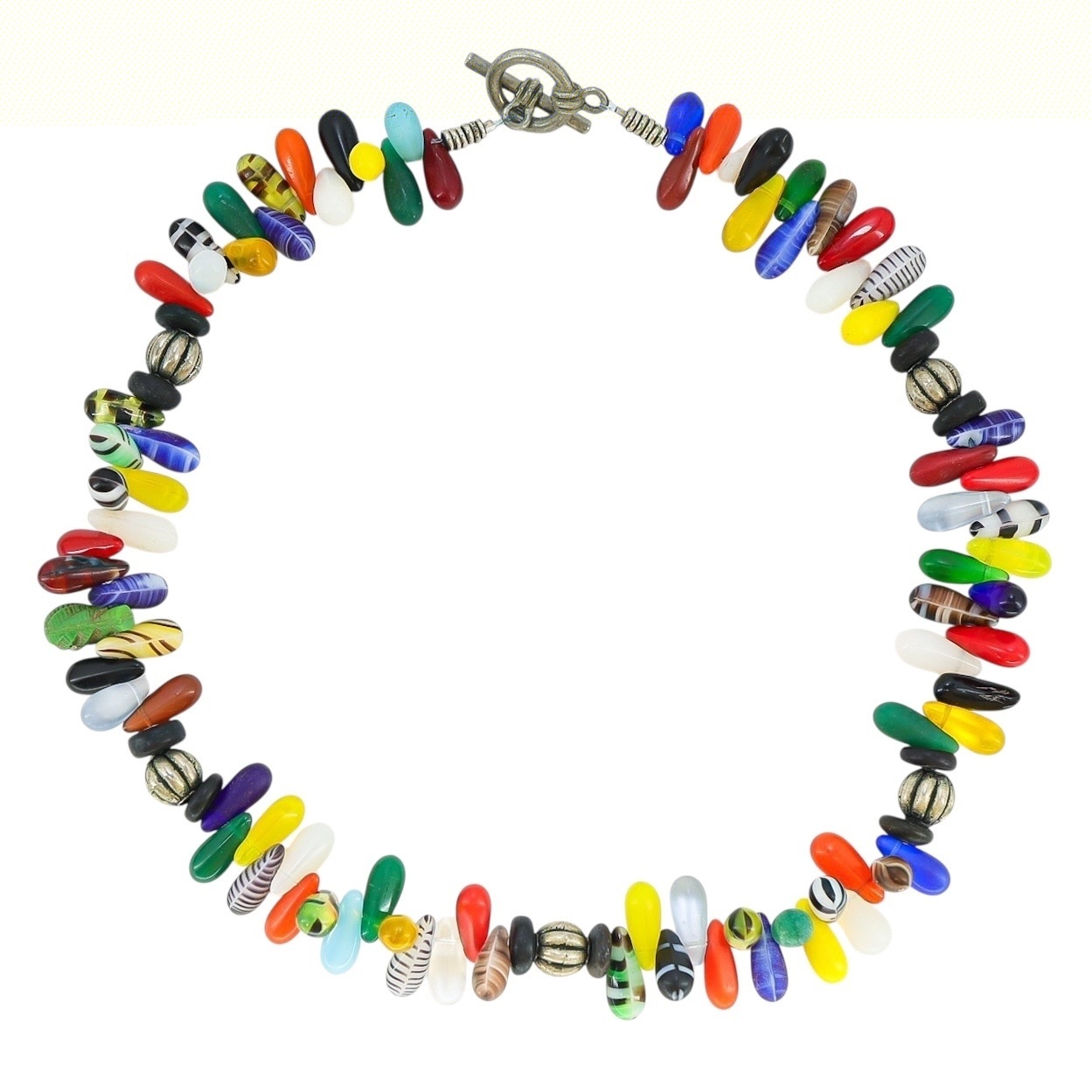 Uranium Beads Mali Wedding Necklace Vintage Antique Bohemian Origin image 1