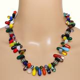 Uranium Beads Mali Wedding Necklace Vintage Antique Bohemian Origin – Rare collectible vintage item 
