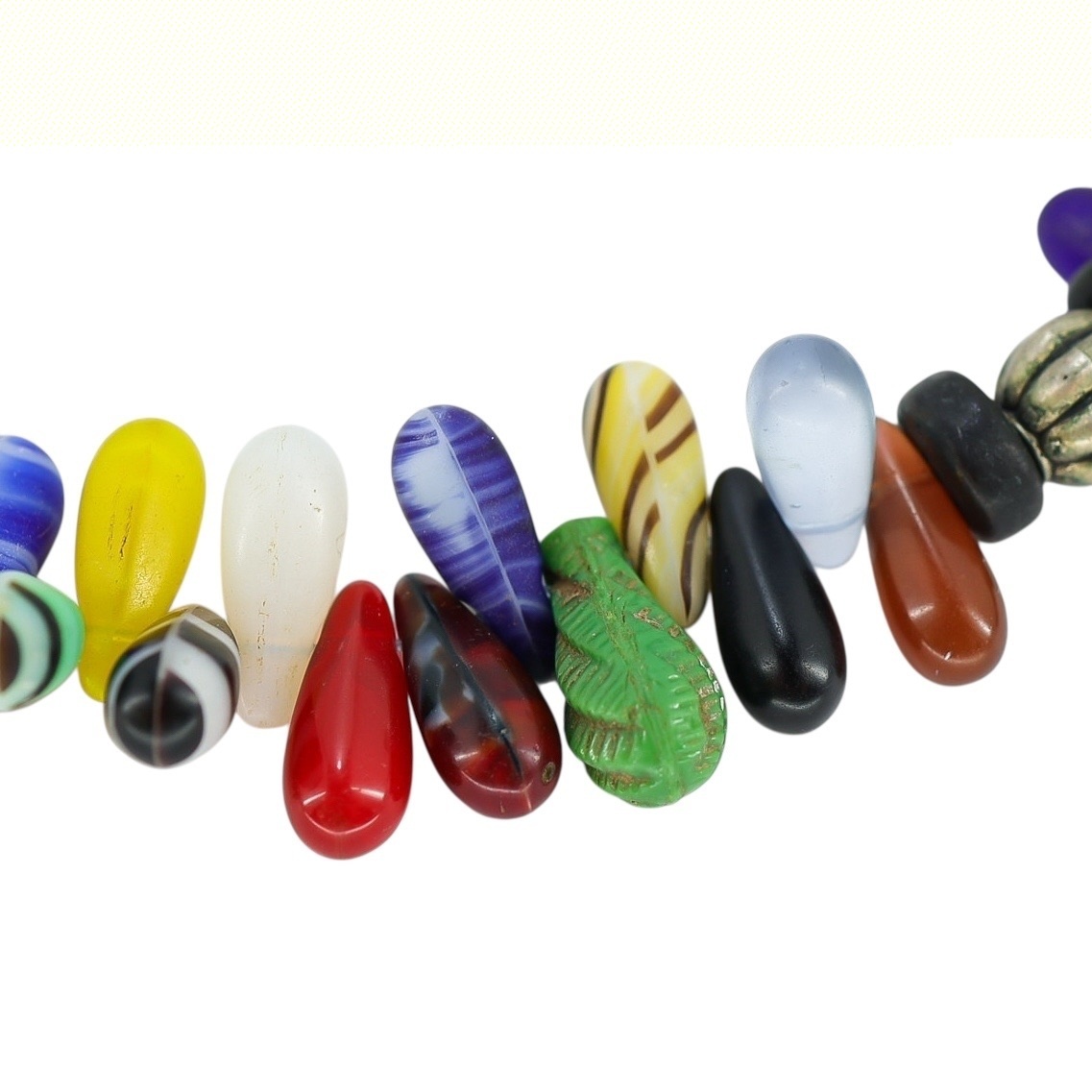 Uranium Beads Mali Wedding Necklace Vintage Antique Bohemian Origin image 5