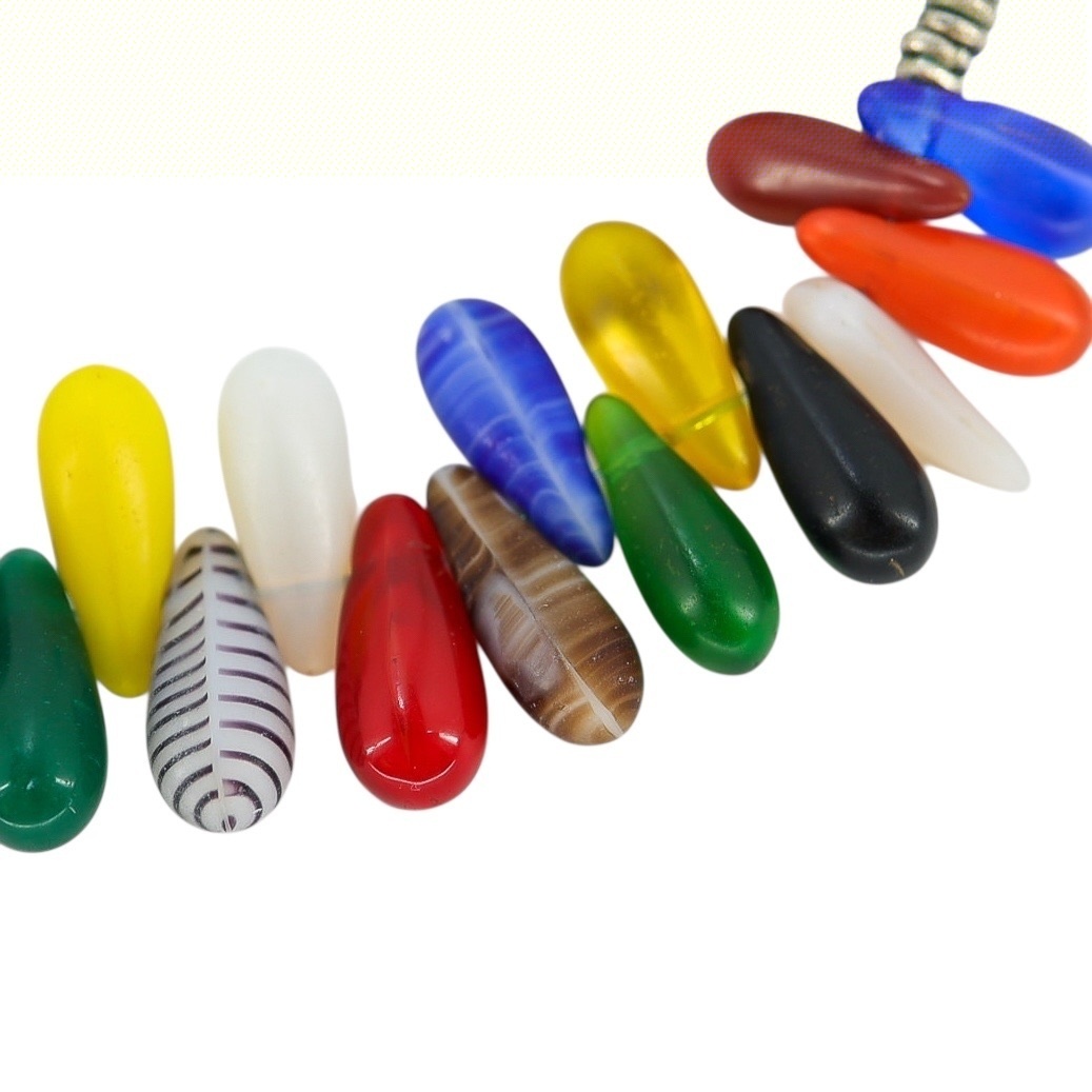 Uranium Beads Mali Wedding Necklace Vintage Antique Bohemian Origin image 10