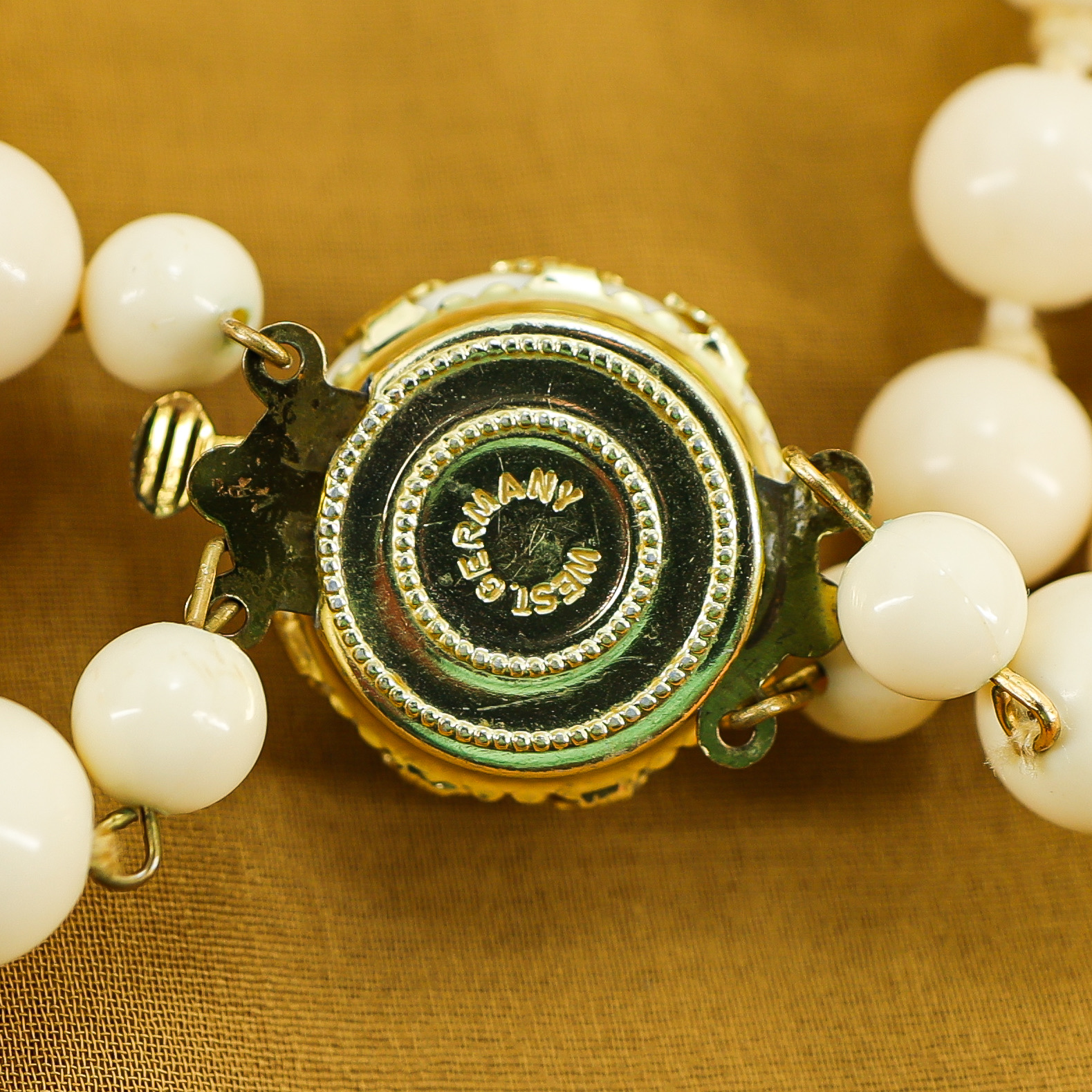 Vintage West Germany Acetate Bead Necklace - 2Strand - Statement image 4