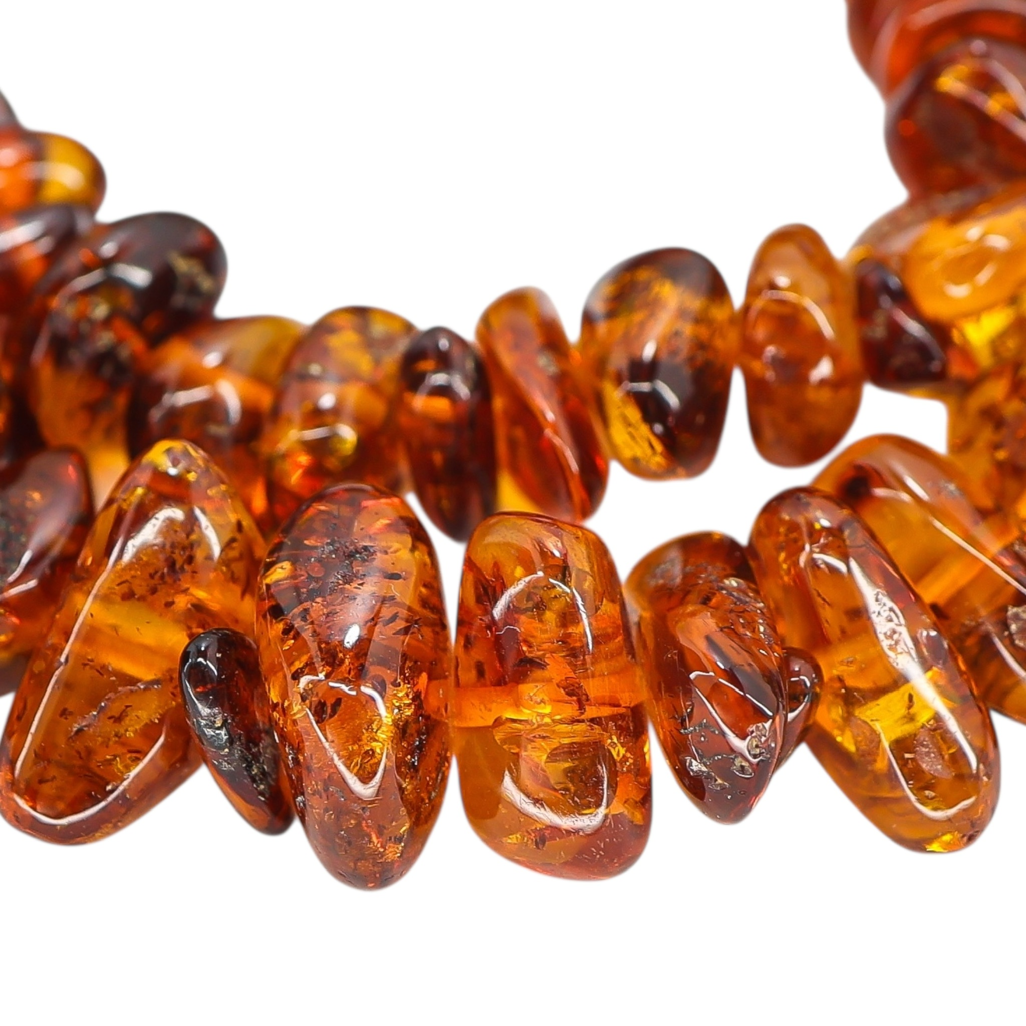 Vintage Baltic Amber Nugget Bead Necklace 83g 25” - Boho image 7