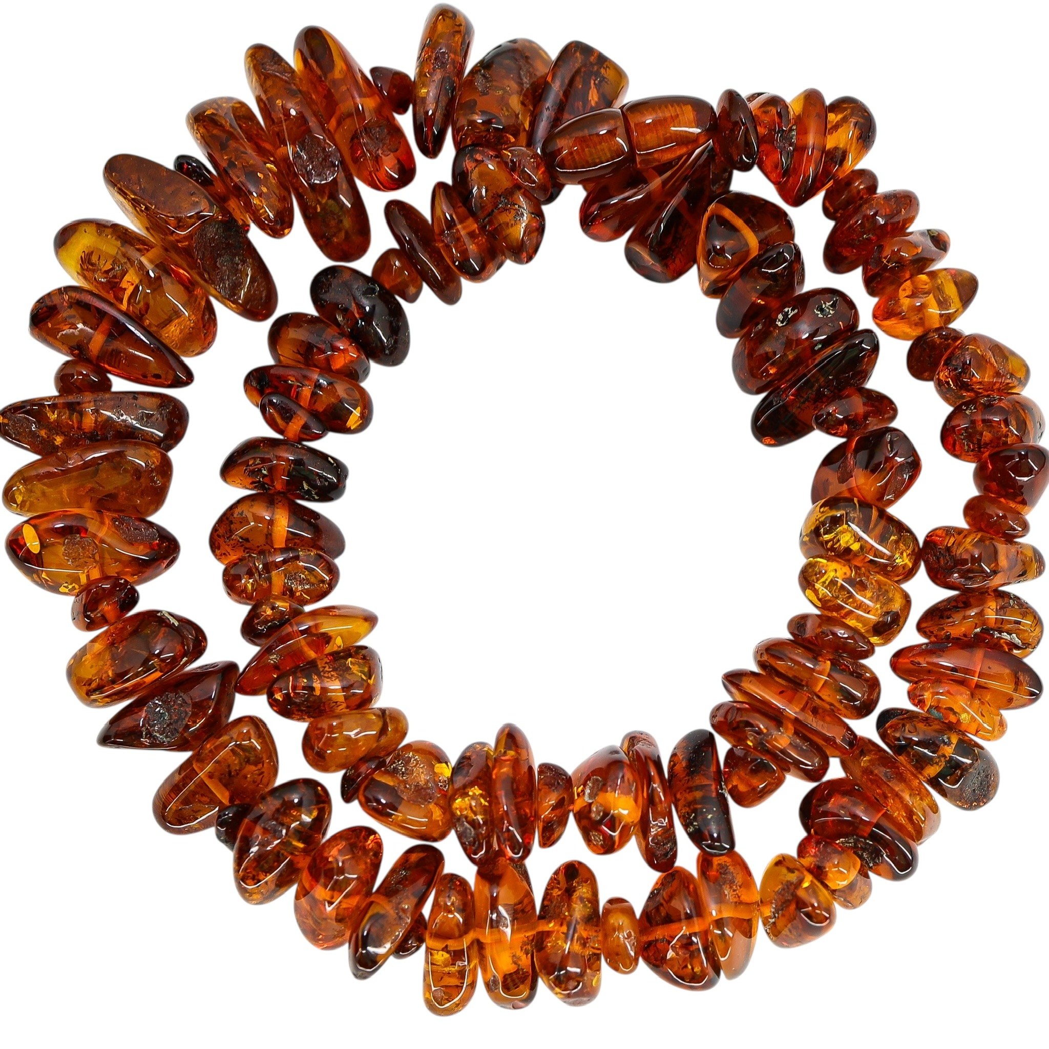 Vintage Baltic Amber Nugget Bead Necklace 83g 25” - Boho image 9