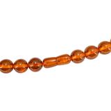 Vintage MCM MOD Camphor Resin Bead Necklace Faux Amber 17” – Rare collectible vintage item 