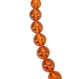 Vintage MCM MOD Camphor Resin Bead Necklace Faux Amber 17” – Rare collectible vintage item 