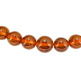 Vintage MCM MOD Camphor Resin Bead Necklace Faux Amber 17” – Rare collectible vintage item 