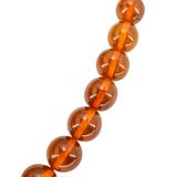 Vintage MCM MOD Camphor Resin Bead Necklace Faux Amber 17” – Rare collectible vintage item 
