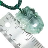 Natural Jade Jadeite Carved Dragon Vessel Pendant Necklace – OOAK - Unique one of a kind artisan item