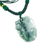 Natural Jade Jadeite Carved Dragon Vessel Pendant Necklace – OOAK - Unique one of a kind artisan item