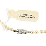 Art Deco 1920-40s Faux Pearl Necklace Glass Pearls Made in Czechoslovakia Graduated Strand – Rare collectible vintage item 