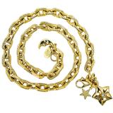 Vintage Kirks Folly Textured Ornate Chain 15” Celestial Charms Near Clasp – Collectible vintage designer item