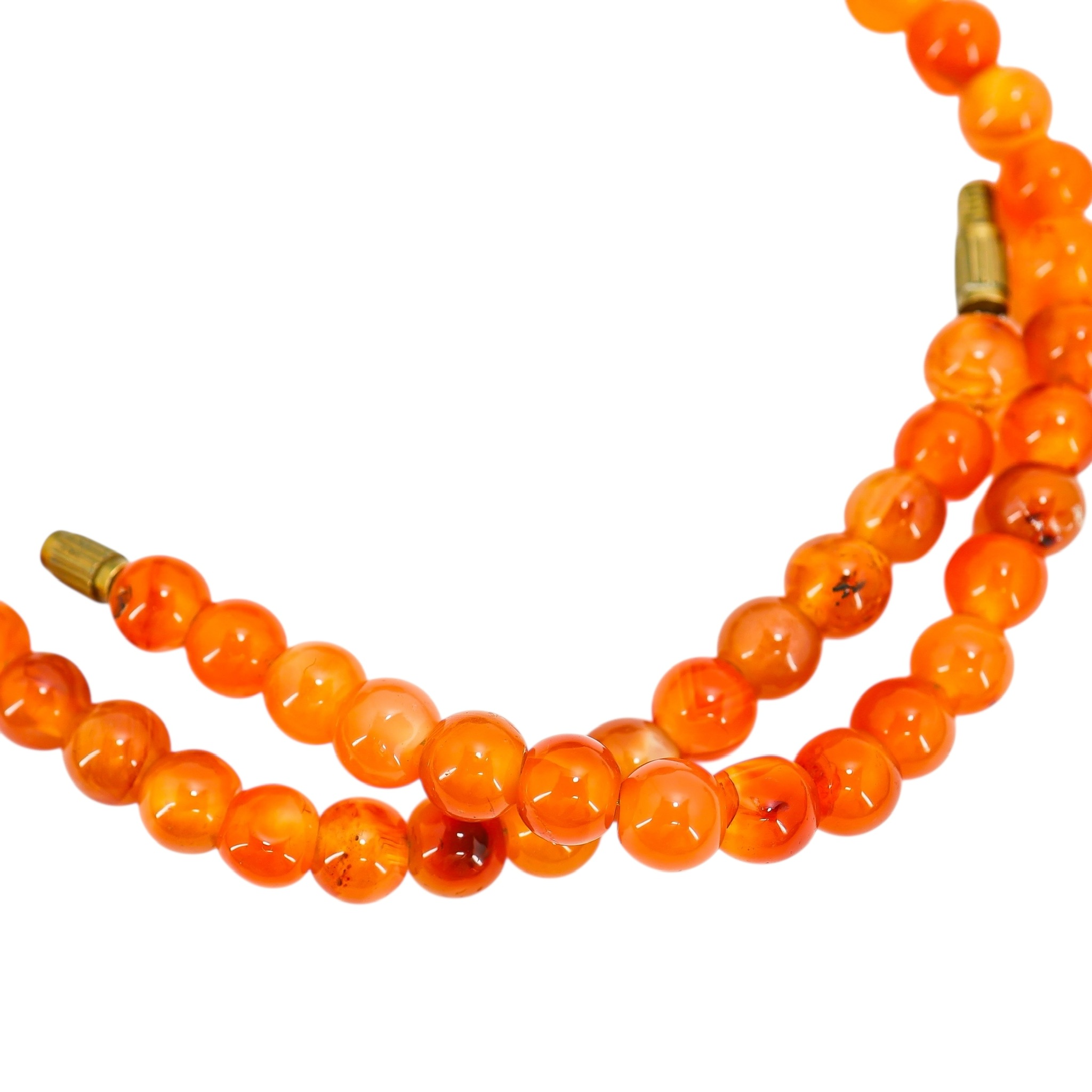 Maximalist Boho Kuchi-Style Pendant Necklace Sardonyx & Green Ceramic Beads image 7