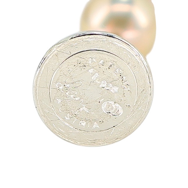 Vintage LANG Austria Multicolor Pearl Necklace with 925 Silver Magnetic Clasp image 4