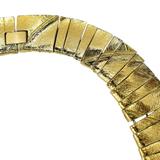 Egyptian Revival Gold Tone Collar Necklace - Design Attributed To Les Bernard – Collectible vintage item