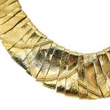 Egyptian Revival Gold Tone Collar Necklace - Design Attributed To Les Bernard – Collectible vintage item