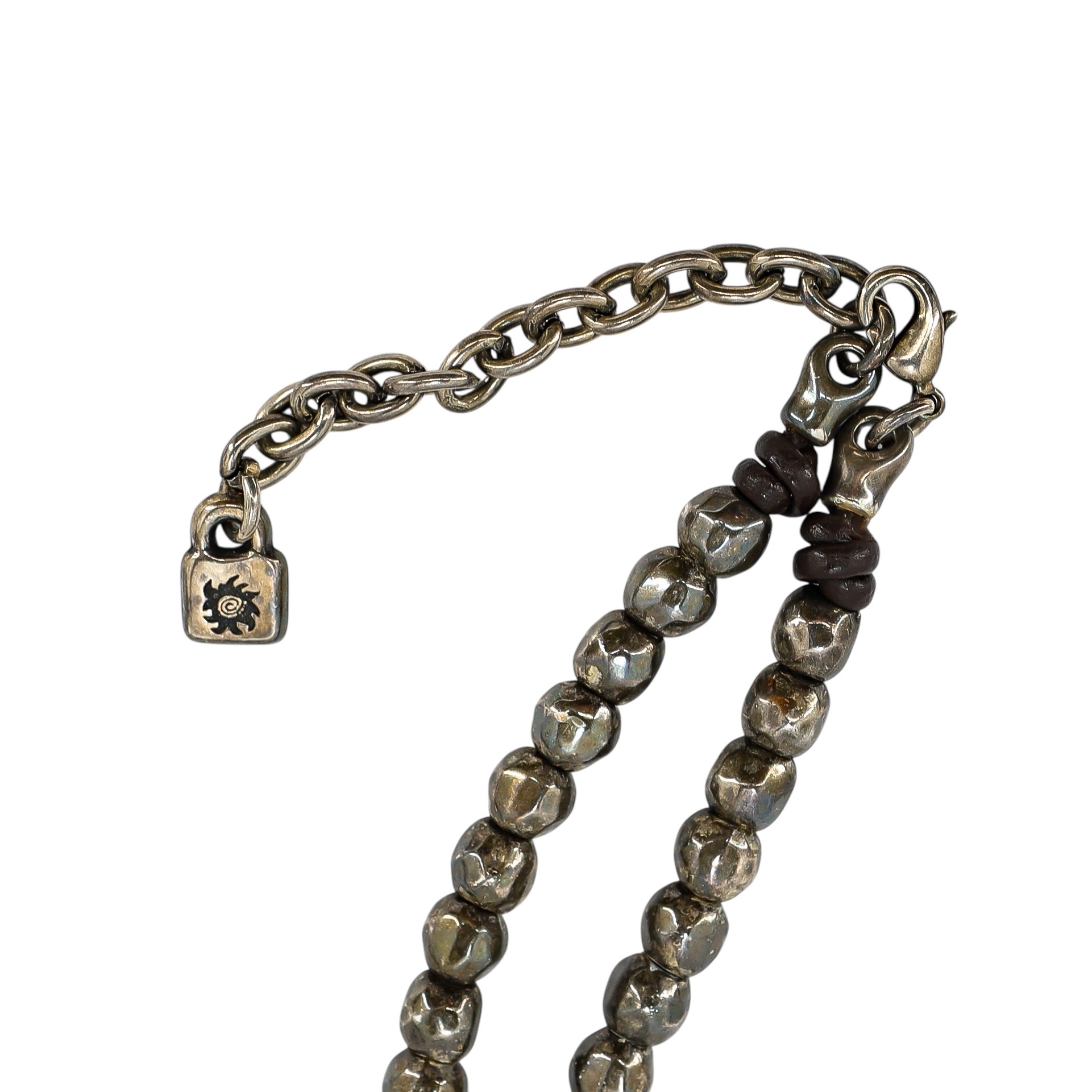 Early UnoDe50 Leather And Metal Beaded Dragonfly Necklace - Post Grunge Industrial Boho image 7