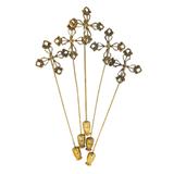 Lot Set of 5 Matching Mid Century Hat Pins - Filigree Cross Motif – Collectible vintage item