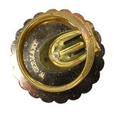 Lot of 7 Vintage Scarf Clips Gold Tone Leaf Filigree Sunburst Art Deco Styles – Collectible vintage item