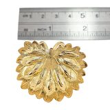 Lot of 7 Vintage Scarf Clips Gold Tone Leaf Filigree Sunburst Art Deco Styles – Collectible vintage item